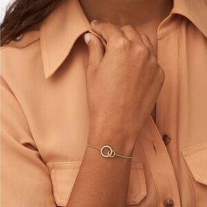 NWT Hazel Icons Silver-Tone Stainless Steel Chain Bracelet